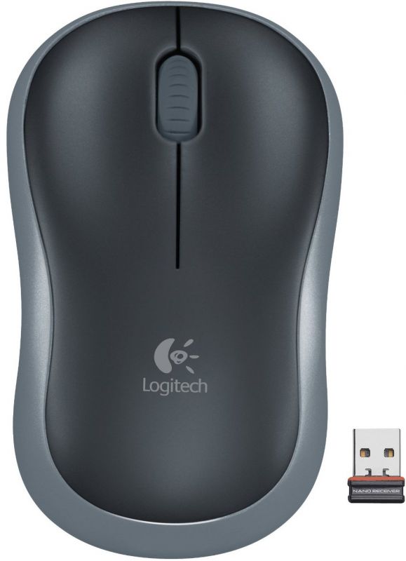 Мишка бездротова Logitech M185 (910-002238) Grey USB