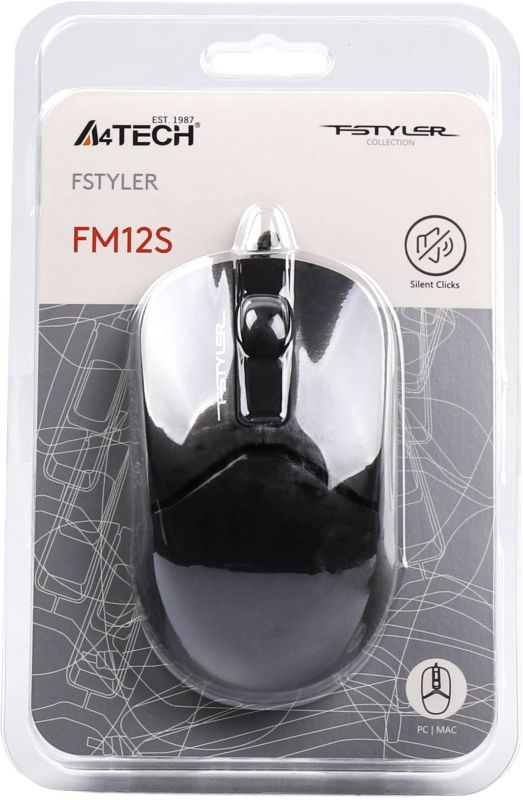 Миша A4Tech Fstyler FM12S Black