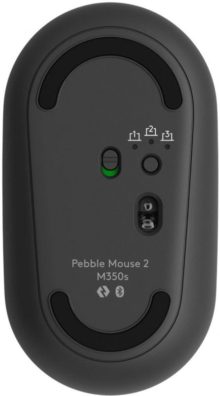 Миша бездротова Logitech Pebble Mouse 2 M350s Graphite (910-007015)