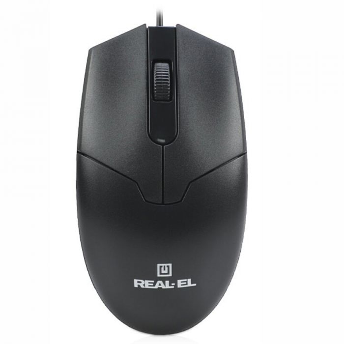 Миша REAL-EL RM-208 Black (EL123200030)