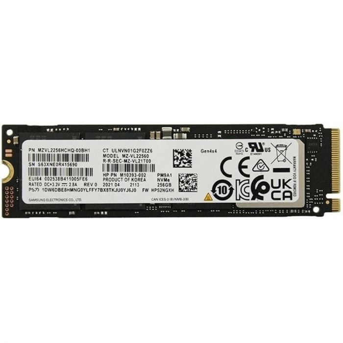 Накопичувач SSD  256GB Samsung PM9A1 M.2 2280 PCIe 4.0 x4 V-NAND 3bit MLC (MZ-VL22560_OEM) OEM
