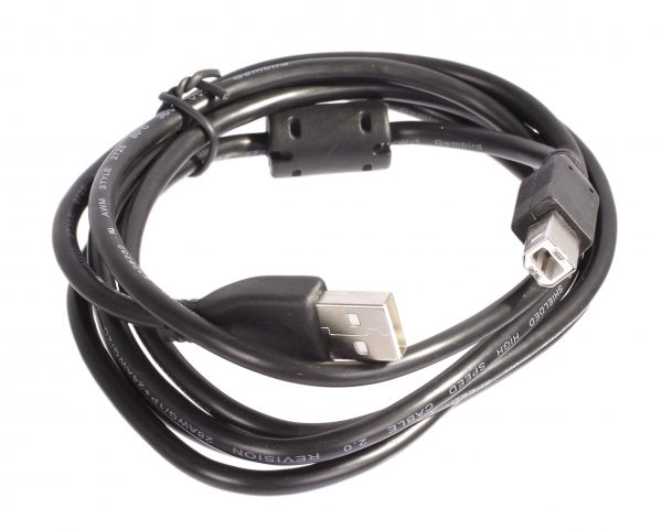 Кабель Cablexpert USB - USB Type-B V 2.0 (M/M), 1.8 м, феритовий фільтр, чорний (CCF-USB2-AMBM-6)