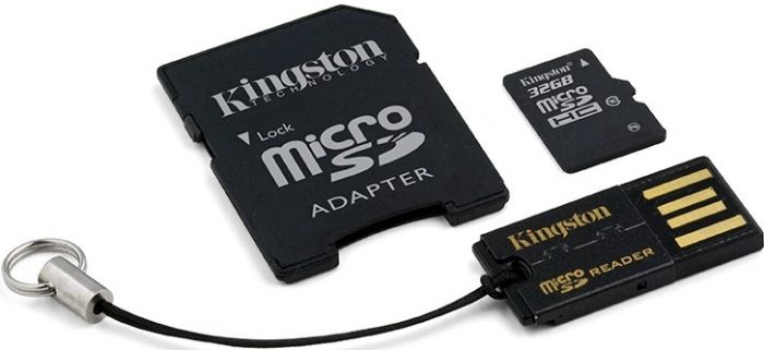 Карта пам`ятi MicroSDHC 32GB Class 10 Kingston Mobility Kit Gen 2 (MBLY10G2/32GB)