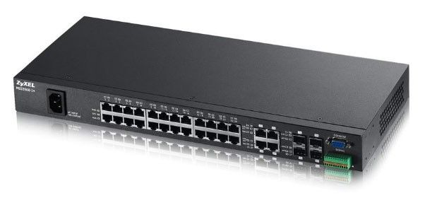 Комутатор ZyXEL MES3500-24 (MES3500-24-EU01V1F) (24xFE, 4xCombo GE/SFP, 16k MAC, L2)