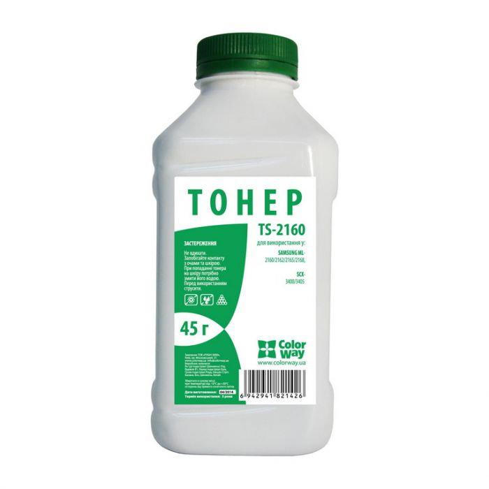Тонер ColorWay (TS-2160) Samsung ML2160/2165/SCX3400/3405, 45 г