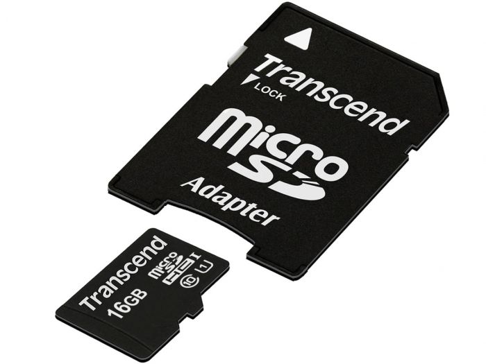 Карта пам`ятi MicroSDHC 16GB UHS-I Class 10 Transcend Premium 400x + SD-adapter (TS16GUSDU1)