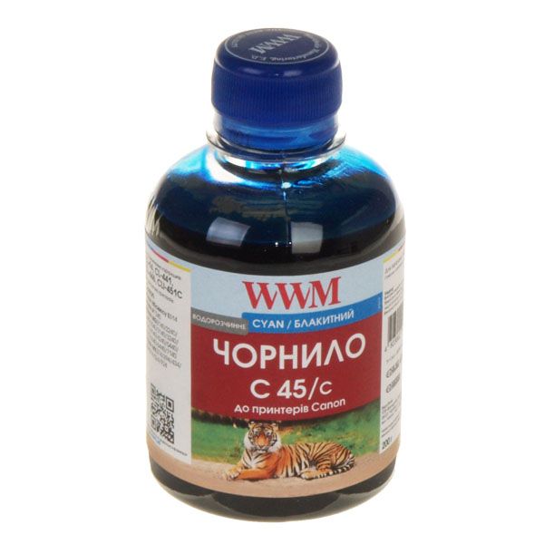 Чорнило WWM CANON CL-441/CL-446/CLI-451 (Cyan) (C45/C) 200г