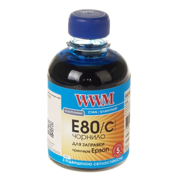 Чорнило WWM EPSON L800 (Cyan) (E80/C) 200 г