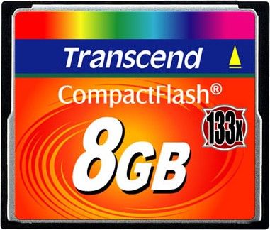 Карта пам`яті CompactFlash 8GB Transcend 133X (TS8GCF133)