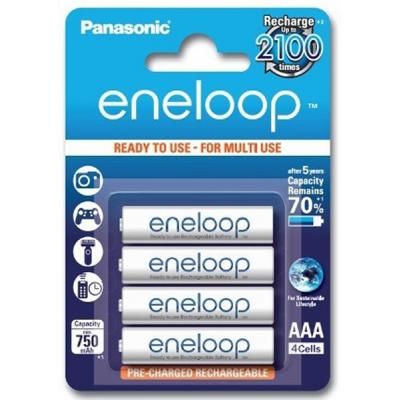 Акумулятори Panasonic Eneloop AAA/HR03 NI-MH 750 mAh BL 4 шт (блістер)