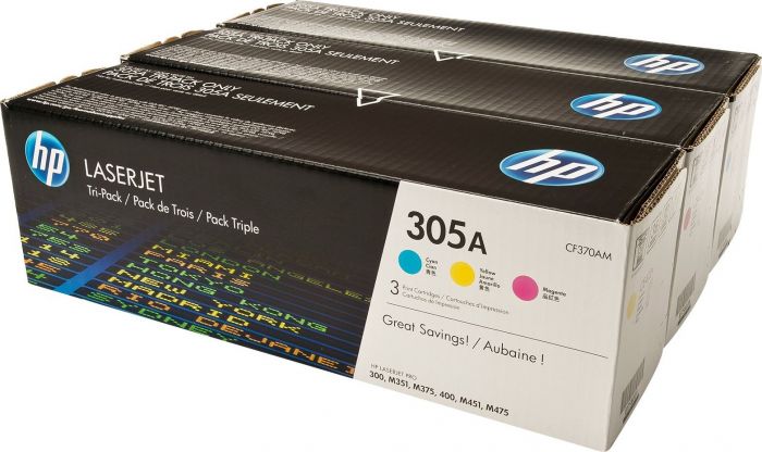 Картридж HP (CF370AM) LJ Pro M351/451/475 3-Pack, CYM