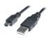 Кабель REAL-EL USB2.0 AM-mini B 1.8M чорний