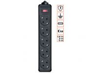 Фільтр живлення REAL-EL RS-PROTECT 3.0m Black