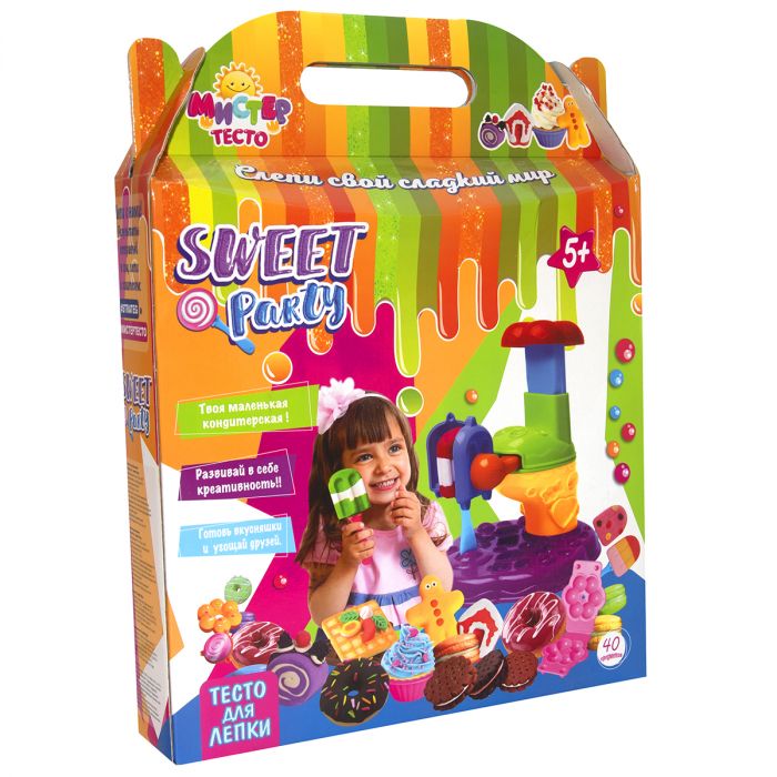 Набір для творчості Strateg Містер Тісто Sweet party 40 елементів (71205)