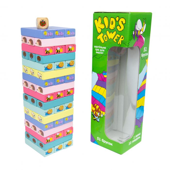 Гра Strateg Kid&apos;s Tower дженга українською мовою (30863)