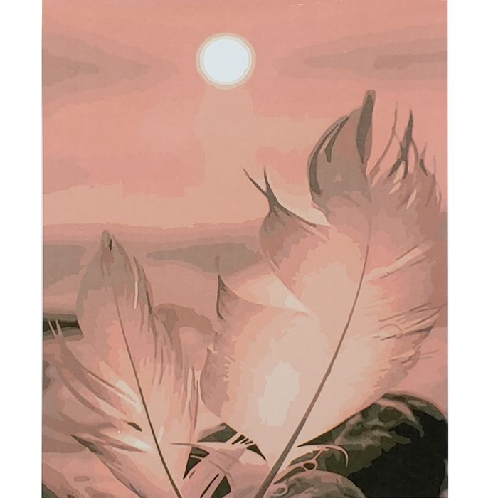 Картина за номерами Strateg ПРЕМІУМ Сонячна пір&apos;їнка з лаком розміром 40х50 см (SY6828)