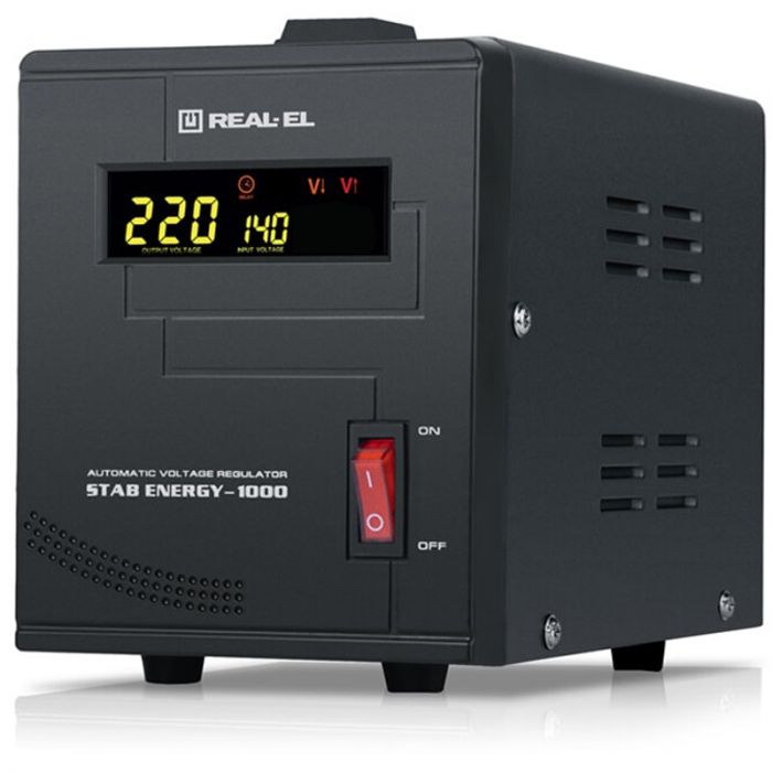 Стабілізатор REAL-EL Stab Energy-1000 Black