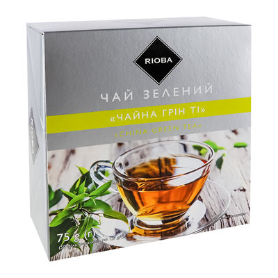 Чай Rioba China Green Tea зелений байховий дрібний 50*1.5г