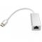 Адаптер Vinga USB Type-C - RJ-45 (M/F) Silver (VCPATC2GBLNS)
