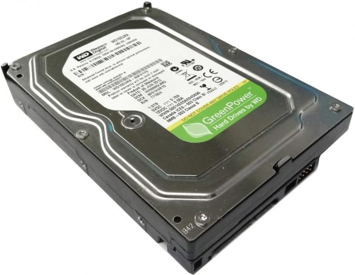 Накопичувач HDD SATA 1.0TB WD AV-GP 64MB (WD10EURX) Ref