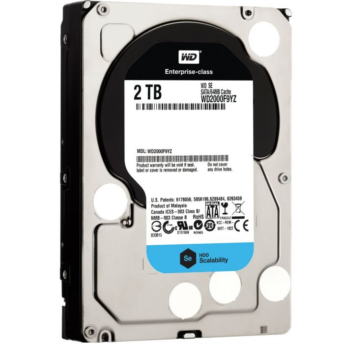 Накопичувач HDD 3.5" SAS 2.0TB WD 7200rpm 64MB (WD2000F9YZ)