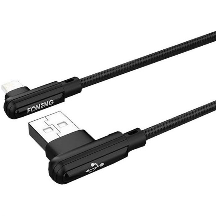 Кабель Foneng X70 90-degree Angle Gaming Cable (3A) USB - USB-C (M/M) 1 м Black (X70-CA-DAG-TC)