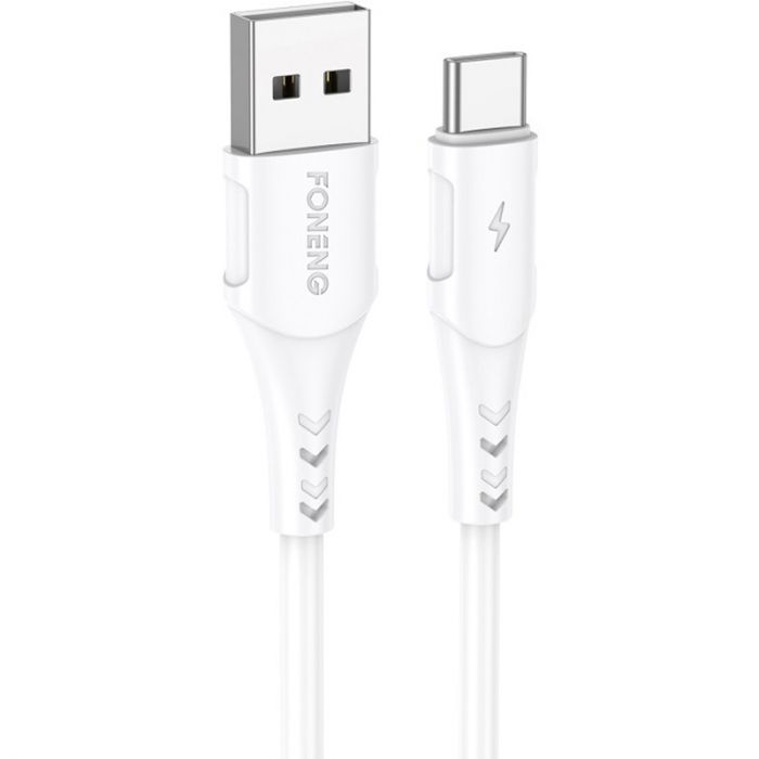 Кабель Foneng X81 1M Cable USB - USB Type-C (M/M), 2.1 A, 1 м, White (X81-CA-TC)